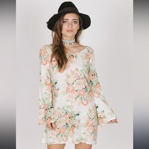 Anthropologie Raga Garden Party Floral Mini Dress - Small